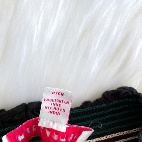 Red Carter Ric Rac Off The Shoulder Cropped Crop Top Paloma Ruffle Embroidered - Picture 8 of 14